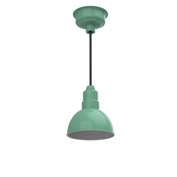 Blackspot LED Pendant Light in Jade with Cord and Downrod Options