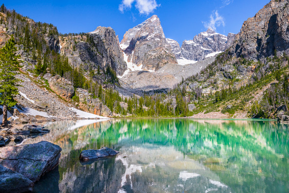 Delta Lake Reflections, Grand Teton National Park, by Ruby Hour Photo Art ~ Marcela Herdova