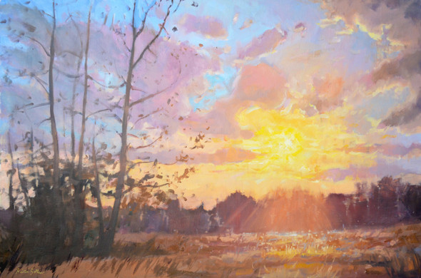 Cascadian Sunset (Original Painting) Oil on Canvas 24x36 By Kristina Sellers Cascadian Sunset (Original Painting) Oil on Canvas 24x36 By Kristina Sellers
