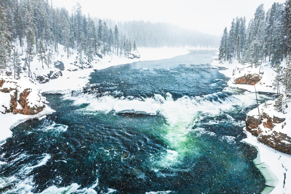 Yellowstone Winter Wonderland, Yellowstone National Park by Ruby Hour Photo Art ~ Marcela Herdova