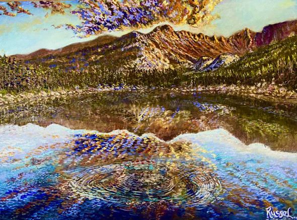 Bear Lake at Sunset (Print) by Michael J. Russel