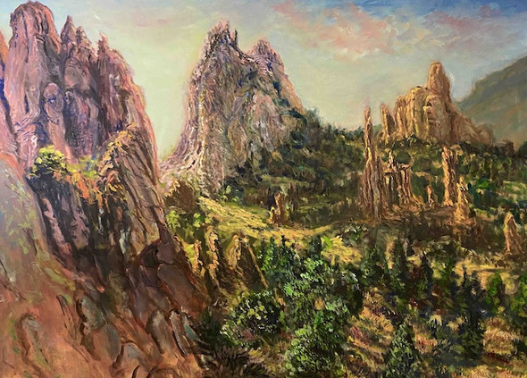 Garden of the Gods at Sunrise (Print) by Michael J. Russel