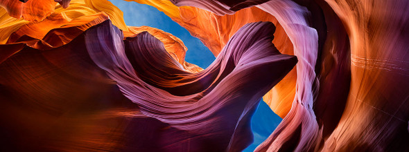 Antelope Canyon Lady in the Wind by Lewis Carlyle
