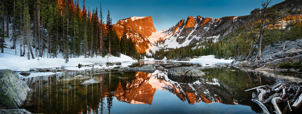 Dream Lake Sunrise Rocky Mountains by Lewis Carlyle