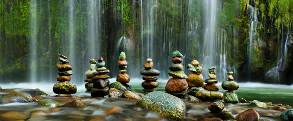 Rainbow Cairns Waterfall by Lewis Carlyle