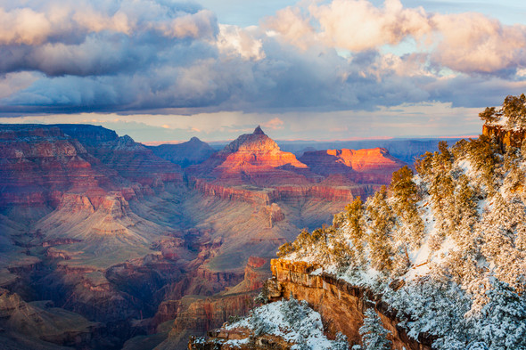 Storm over the Grand Canyon, Grand Canyon National Park, by Ruby Hour Photo Art ~ Marcela Herdova