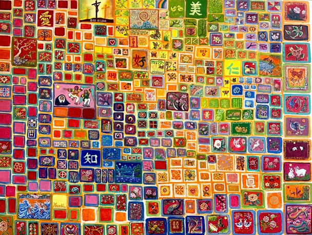 Pillow head Dreams in Old Korea (Original Painting) Oil on Canvas 30x40 Framed by Han Mook Kim