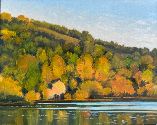 Fall Reflections (Original Painting) Oil on Canvas 16 X 20 Unframed by John Thomas Soltesz