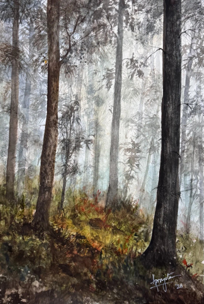 Mist bound (Print) by Aprajita Lal