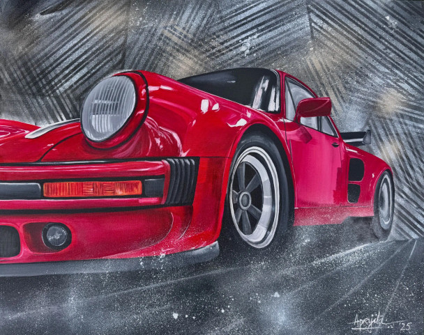 Scarlet thunder(Print) By Aprajita Lal