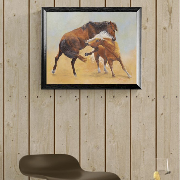 Power Play (Original Painting) Oil on Linen Panel 16x20  by Teresa Lynn Johnson