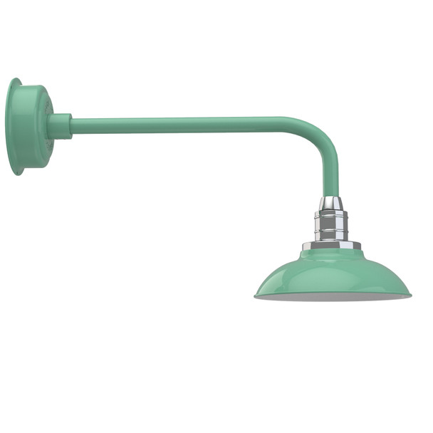 10" Traditional Peony Jade Indoor/Outdoor LED Barn Lights