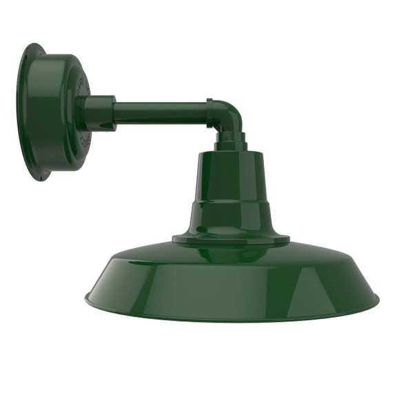 14" Vintage LED Sconce Light with Cosmopolitan Arm in Green 14" Vintage LED Sconce Light with Cosmopolitan Arm in Green