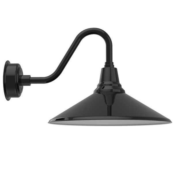 20" Calla LED Barn Light with Vintage Arm in Black 20" Calla LED Barn Light with Vintage Arm in Black