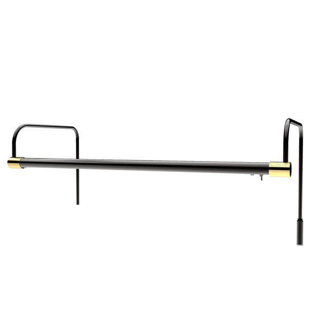 21" Tru-Slim Hardwired LED Picture Light - Black with Brass Accents