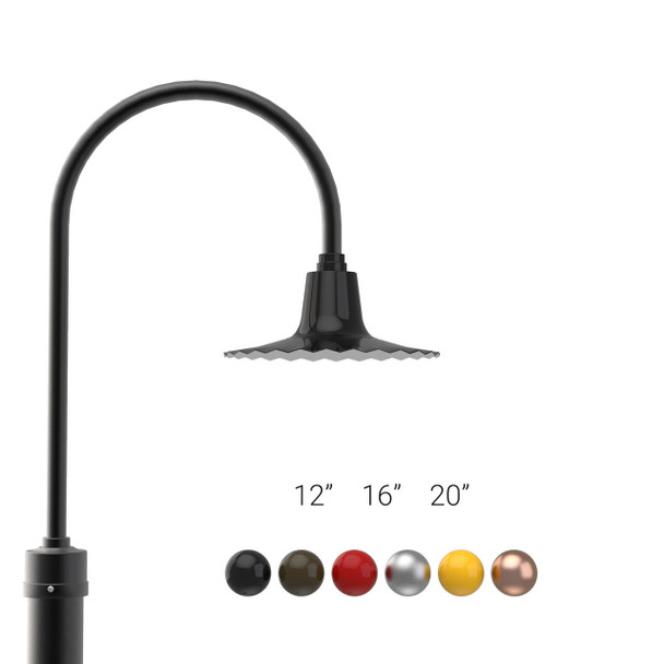 Customizable Iris Post Lamp
