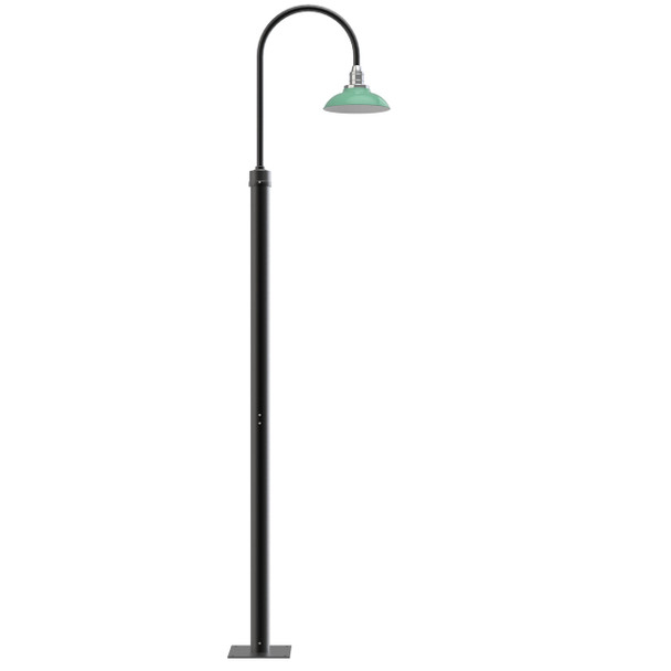 96" Peony Barn Post Lights with 10" Shade - Jade