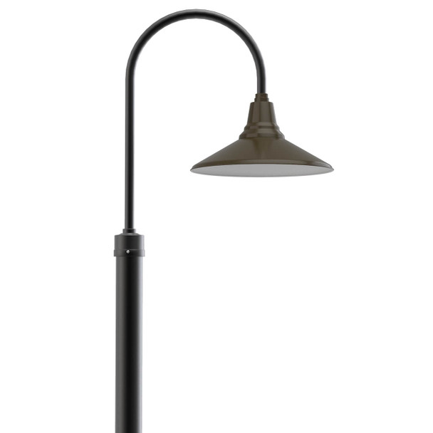 Calla Post Lights with Mahogany Bronze Shade