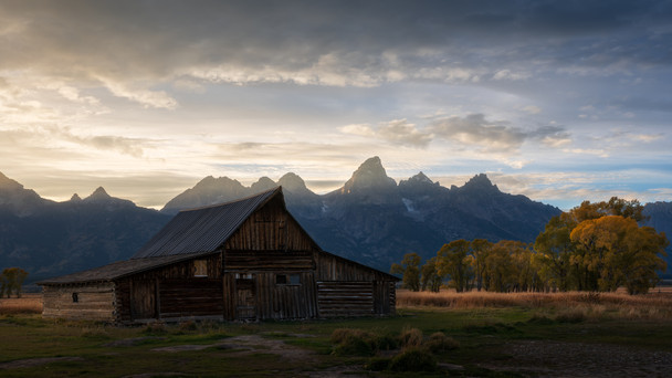 Sunset on Mormon Row - Grand Teton National Park by Justin Leveillee