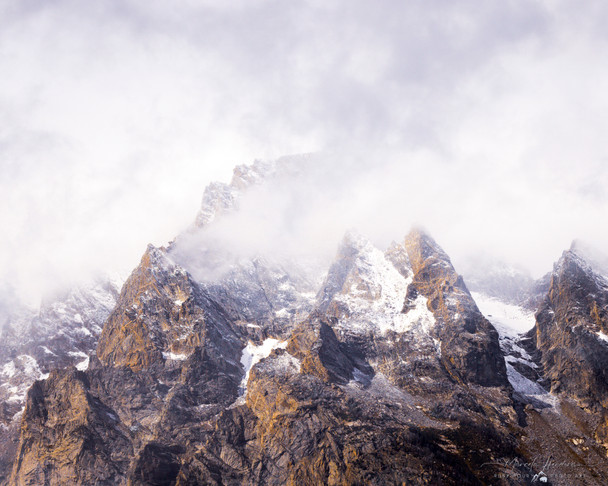 Tetons in Storm Clouds, Grand Teton National Park, Wyoming by Ruby Hour Photo Art ~ Marcela Herdova