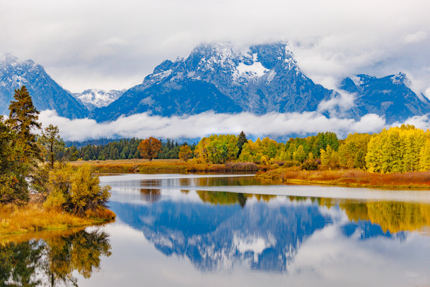 Mount Moran and Oxbow Bend in Grand Teton National Park by Ruby Hour Photo Art ~ Marcela Herdova