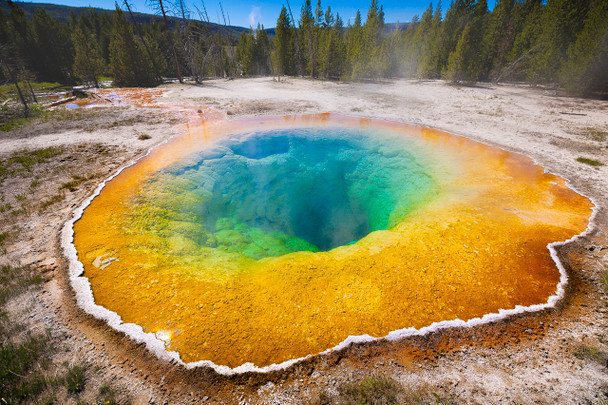 Morning Glory Pool in Yellowstone National Park by Ruby Hour Photo Art ~ Marcela Herdova
