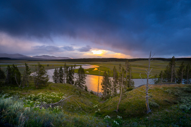 Hayden Valley Sunset in Yellowstone National Park by Ruby Hour Photo Art ~ Marcela Herdova