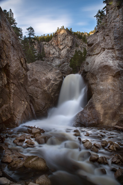Waterfall - Rocky Mountain National Park by Riley K Photo