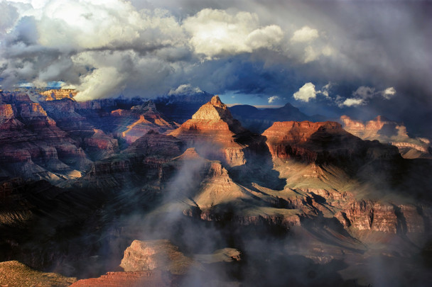 Clouds Part Over The Canyon - Grand Canyon National Park by Brian Kerls Photography