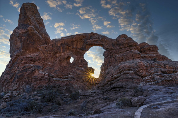 Turret Arch Sunburst - Arches National Park by Brian Kerls Photography