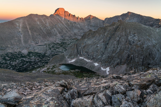 Solitude Lake Sunset - Rocky Mountain National Park by Brian Wolski