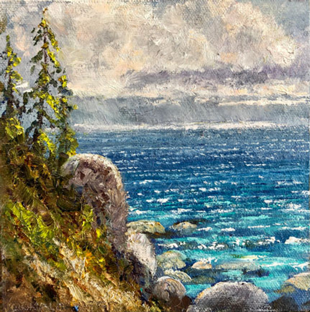 Tahoe Squall (Original Oil Painting) by Donald Neff