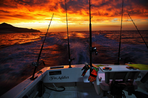 Mexican Fishing Boat hunting for Marlin at Sunrise by Fotodynamics / Ted Carlson - TCMEXFB9