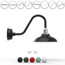 Peony Indoor/Outdoor Gooseneck LED Barn Light