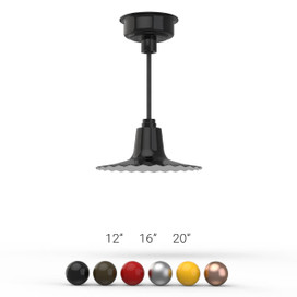 Customizable Iris Indoor LED Barn Pendant Light