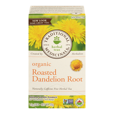 Organic Roasted Dandelion Root Herbal Tea (20 ea) - TRADITI…