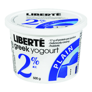 Greek Yogurt Plain 2% - 500 gr - Liberté Greek Yogurt Plain 2% - 500 gr - Liberté