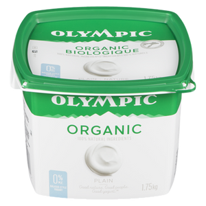 Organic No Fat Yogurt, Plain (1.75 kg) - OLYMPIC Organic No Fat Yogurt, Plain (1.75 kg) - OLYMPIC