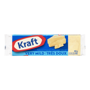 Cheddar Cheese, Very Mild (450 g) - Kraft Cheddar Cheese, Very Mild (450 g) - Kraft