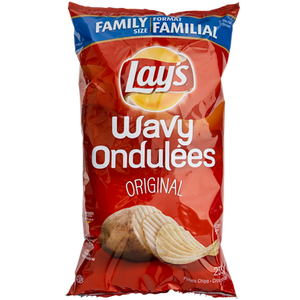 Wavy Potato Chips, Original (255 g) - LAY'S Wavy Potato Chips, Original (255 g) - LAY'S