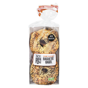 Sesame Baguette Bagel (300 g) - ACE BAKERY Sesame Baguette Bagel (300 g) - ACE BAKERY