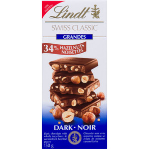 Chocolate- Dark Hazelnut 150 g - LINDT Chocolate- Dark Hazelnut 150 g - LINDT
