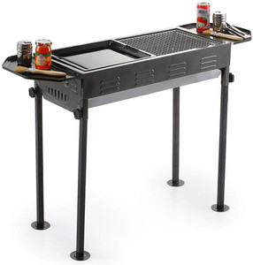 Portable Folding Charcoal BBQ Grill Camping Steel 68x32cm Portable Folding Charcoal BBQ Grill Camping Steel 68x32cm