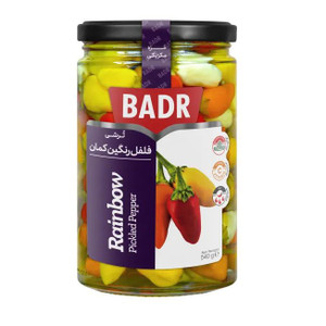 Rainbow Pickled Pepper (ترشی فلفل رنگین کمان) 540gr - Badr