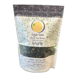 Premium Black Tea Blend Echium and Lemon (چای سیاه ممتاز لاهیجان به همراه گل گاوزبان و لیمو) 120gr- Liya Premium Black Tea Blend Echium and Lemon (چای سیاه ممتاز لاهیجان به همراه گل گاوزبان و لیمو) 120gr- Liya