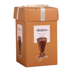 Mini Cone with Coffee (شکلات پذیرایی سوربن قهوه) 20PCs - Sorbon