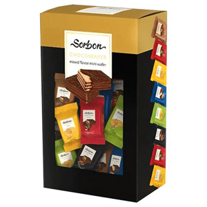 ChocoWafer - Mixed Flavor Mini Wafer (ویفر روکش دار کاکائویی اونیکس سوربن) 300gr - Sorbon