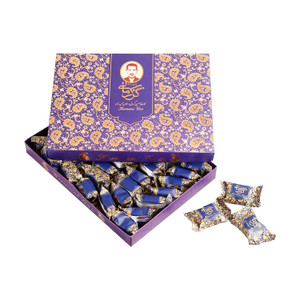 Gaz ( Nougat ) with 28% Mix of Pistachio and Almond (گز لقمه مخلوط پسته و بادام ۲۸ درصد) 450 gr - Kermani Gaz ( Nougat ) with 28% Mix of Pistachio and Almond (گز لقمه مخلوط پسته و بادام ۲۸ درصد) 450 gr - Kermani