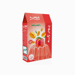 Halal Jelly Powder Peach Flavor 100gr - Farmand Halal Jelly Powder Peach Flavor 100gr - Farmand