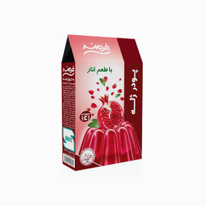 Halal Jelly Powder Pomegranate 100gr - Farmand